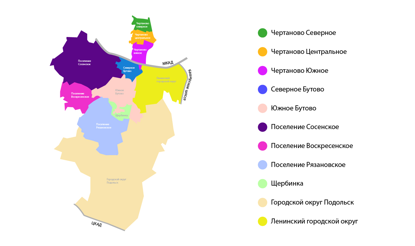 карта районов